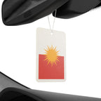 Yazidi Flag Square Car Air Freshener