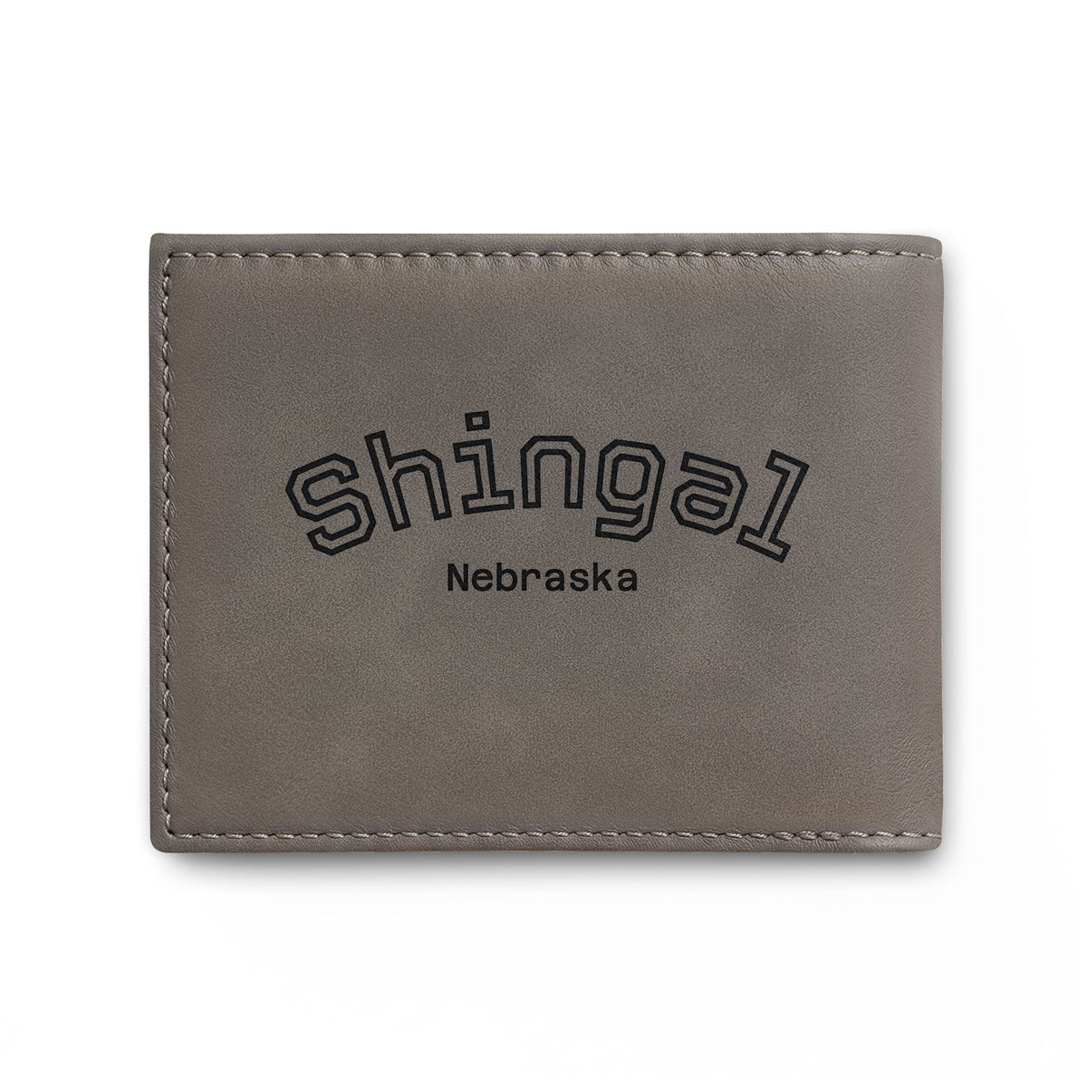 Shingal Nebraska Slim Leather Card Wallet with Flip