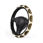 Lalish Vintage Coin Pattern Steering Wheel Cover