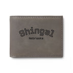Shingal Nebraska Slim Leather Card Wallet with Flip