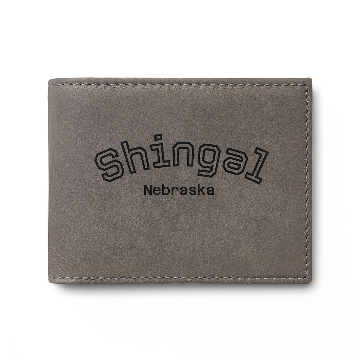 Shingal Nebraska Slim Leather Card Wallet with Flip
