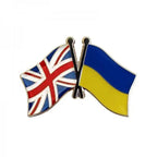 Ukraine Flag Brooch Coat of