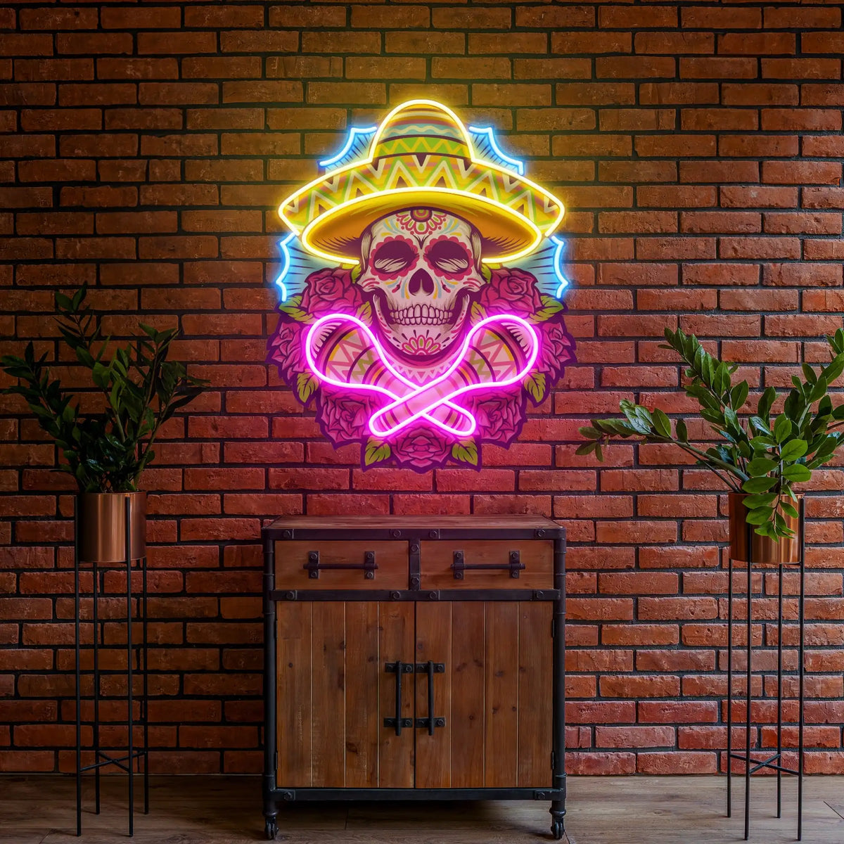 Mex Skull Neon
