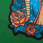 Mexico Guadalupe Embroidered Baseball Jersey, Shirt