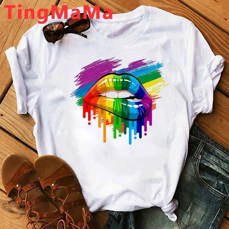 LGBTQ T Shirt Funny Rainbow