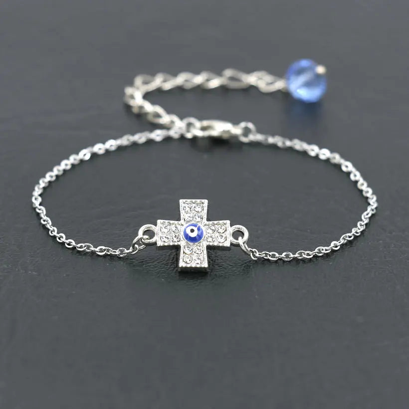 Minimal Evil Eye Bracelet