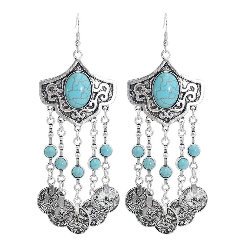 Silver Color Vintage Earrings
