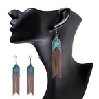 Vintage Bronze Arrow Alloy Dangle Earrings