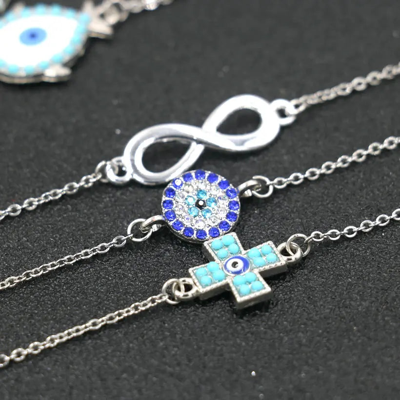 Minimal Evil Eye Bracelet