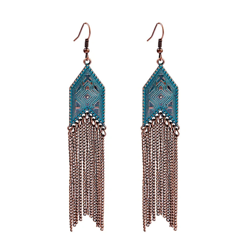 Vintage Bronze Arrow Alloy Dangle Earrings