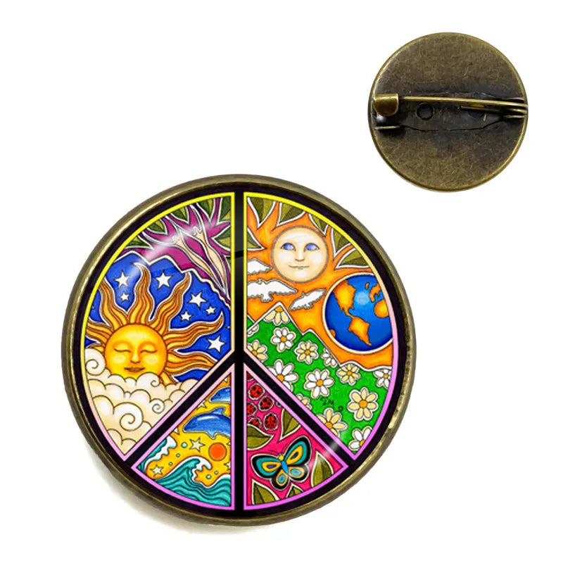 New Arrival Peace Symbol Pin Brooch