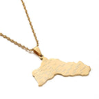 Kurdistan Maps Necklace Jewelry