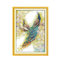 Peacock couples cross stitch kit
