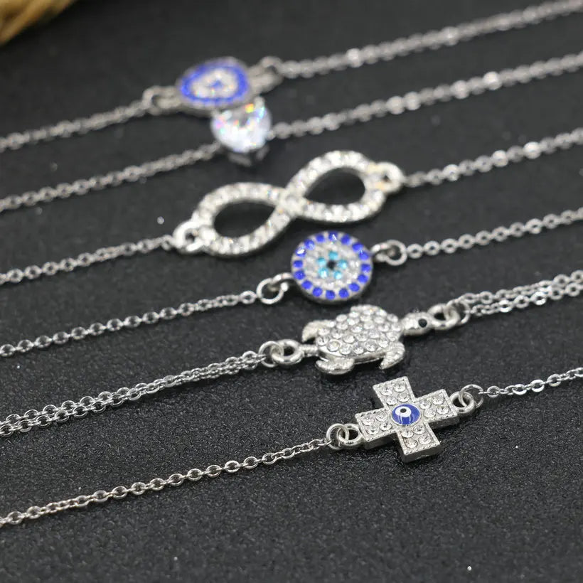 Minimal Evil Eye Bracelet