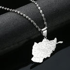 Afghanistan Map With Cities Name Necklaces