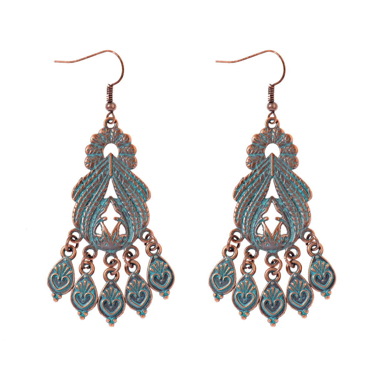 Vintage Bronze Arrow Alloy Dangle Earrings