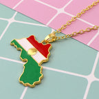 Kurdistan Map Pendant Necklaces