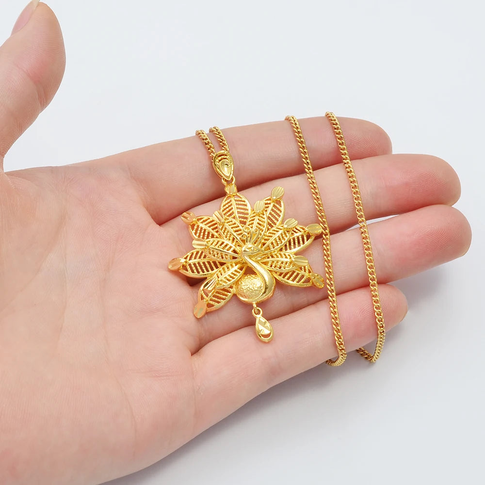 Anniyo Yezidi Lalish Peacock Pendant Necklaces Holiest Temple of the Yazidis Jewelry #025907