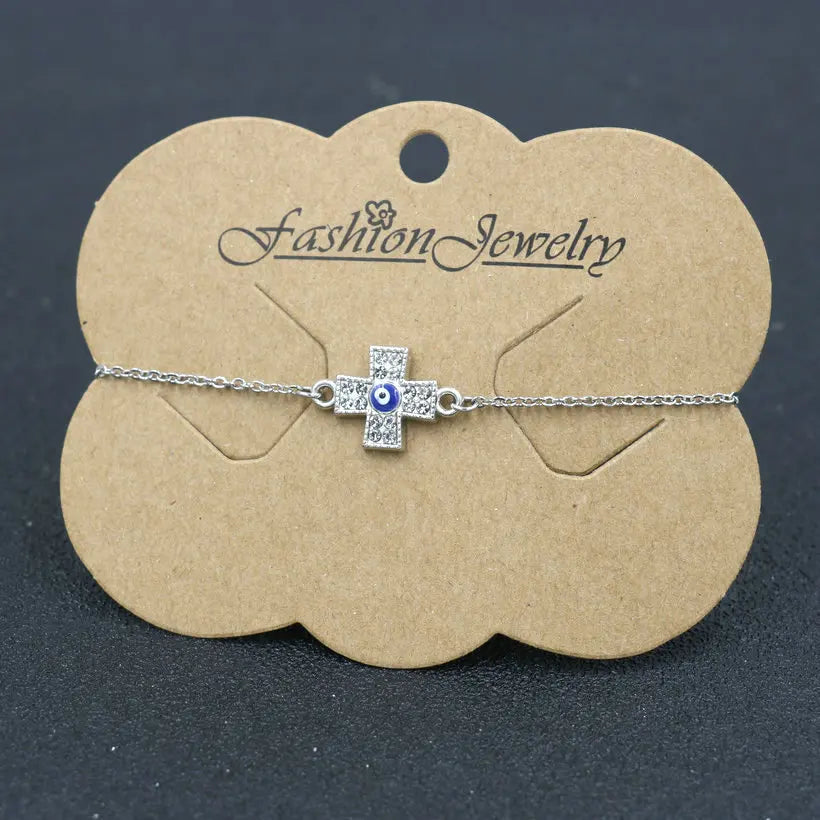 Minimal Evil Eye Bracelet