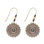Vintage Bronze Arrow Alloy Dangle Earrings