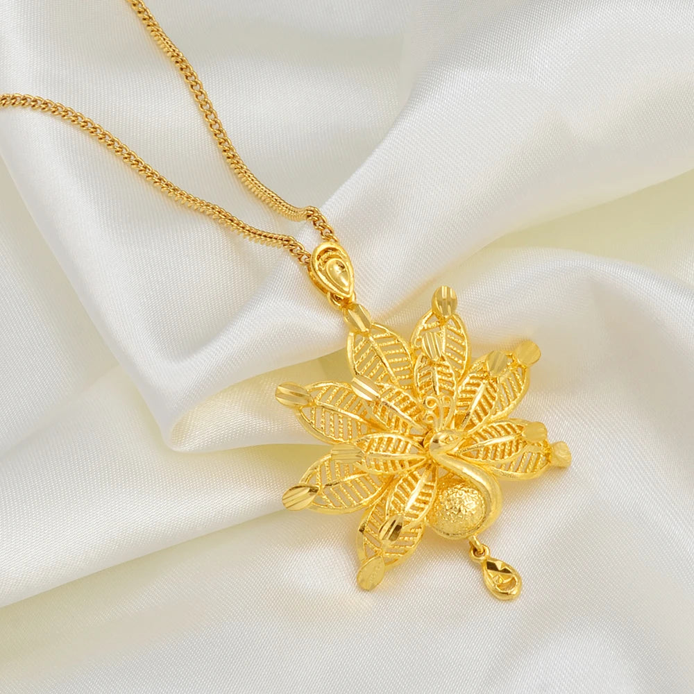Anniyo Yezidi Lalish Peacock Pendant Necklaces Holiest Temple of the Yazidis Jewelry #025907