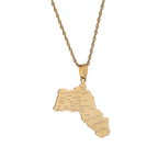 Kurdistan Maps Necklace Jewelry