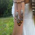 Gypsy Handmade Natural Feather Armlets & Bracelet