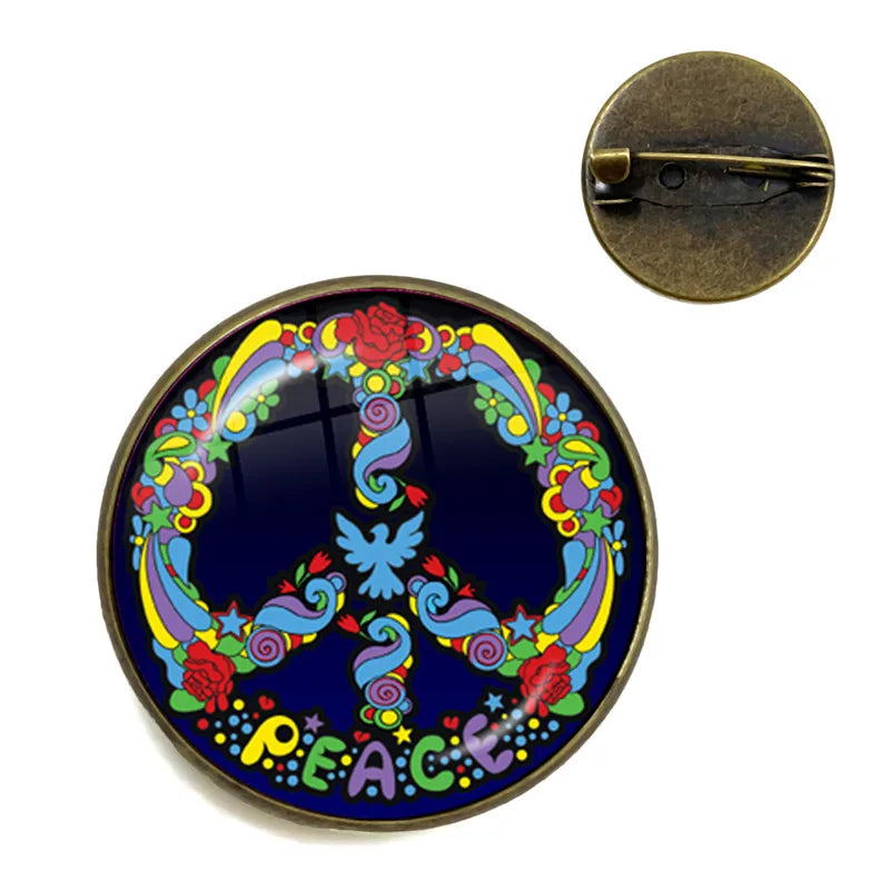 New Arrival Peace Symbol Pin Brooch