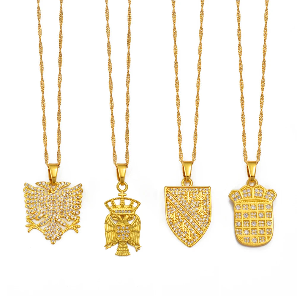 Croatia Albania Serbia Bosnians,Bosnia Pendant Necklaces