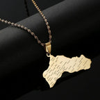 Kurdistan Maps Necklace Jewelry
