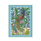 Beautiful peacock cross stitch kit