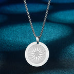 Engraved Star Pendant Necklace