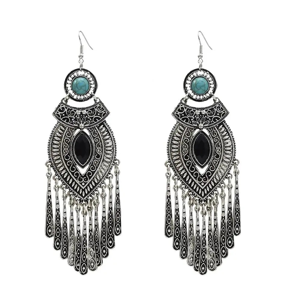 Silver Color Vintage Earrings