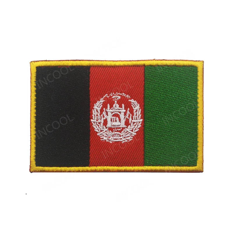 3D Embroidery Patch Afghanistan Flag