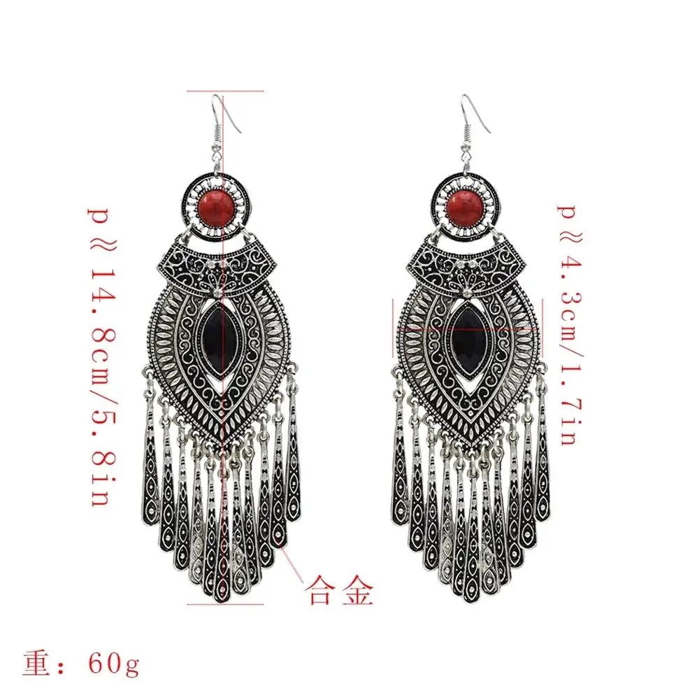 Silver Color Vintage Earrings