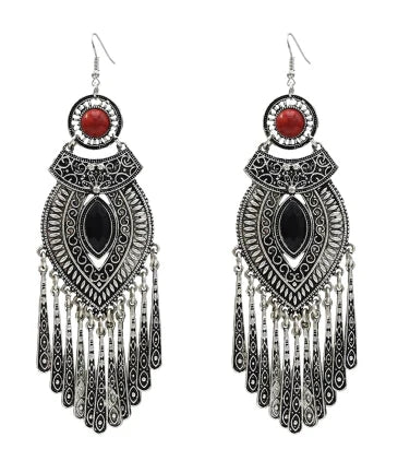 Silver Color Vintage Earrings