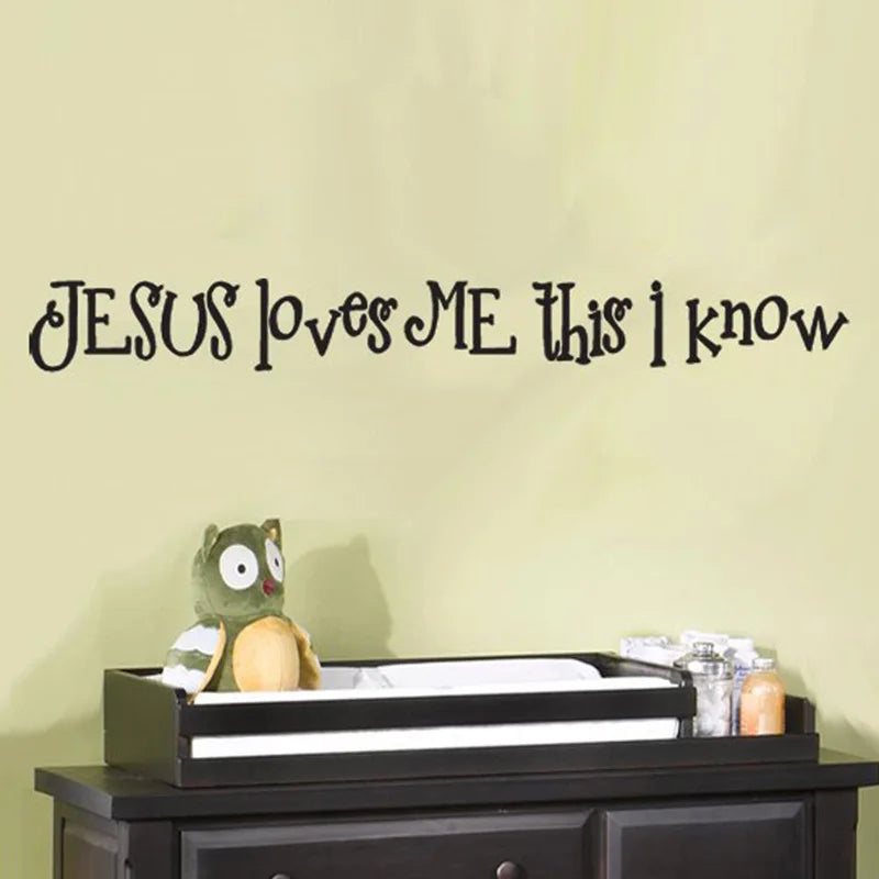 Jesus loves me wall sticker