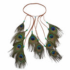Handmade Ethnic Peacock Feather Hairband -Yazidis Collection