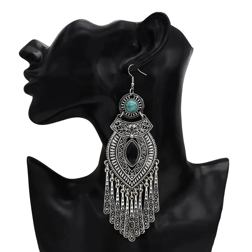 Silver Color Vintage Earrings