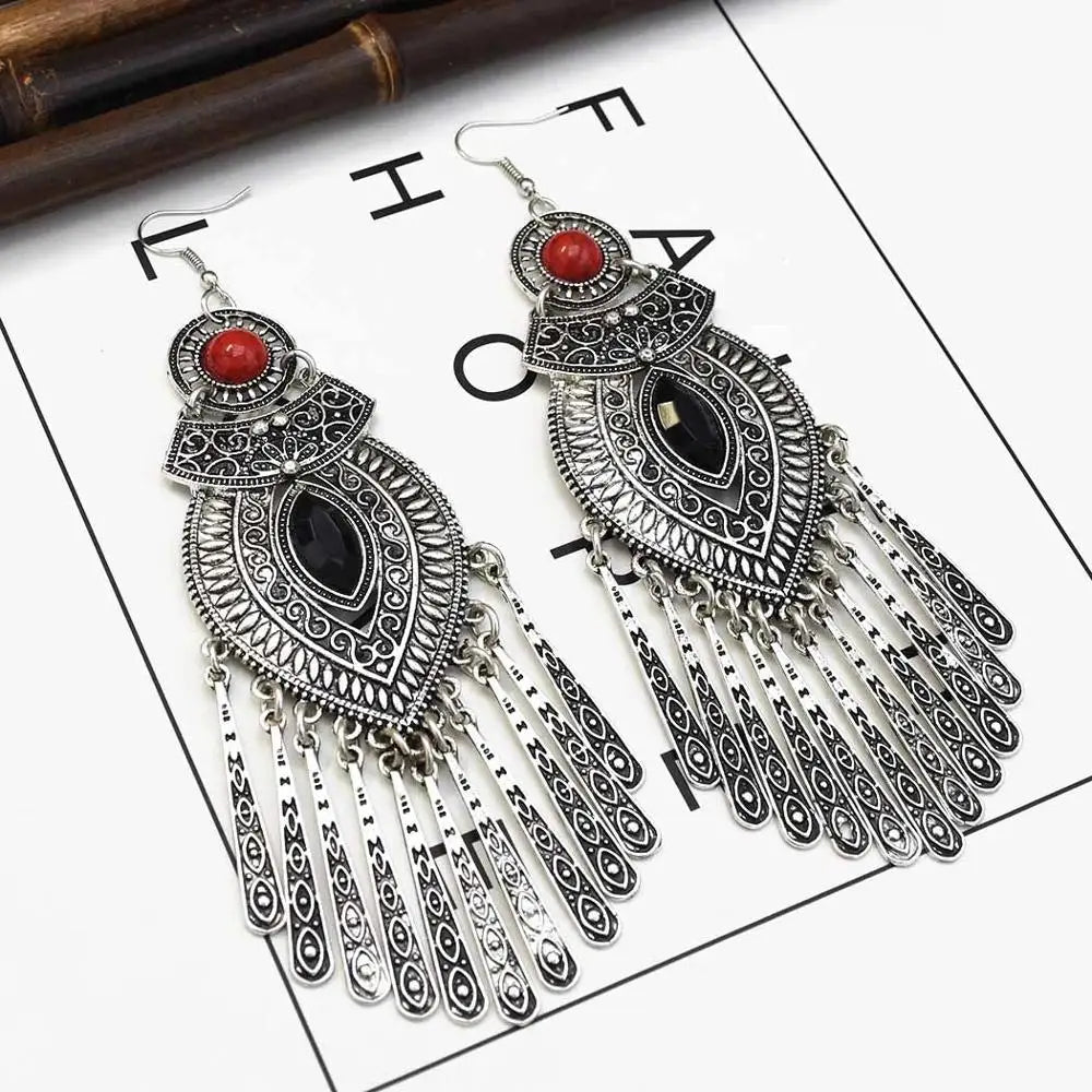 Silver Color Vintage Earrings