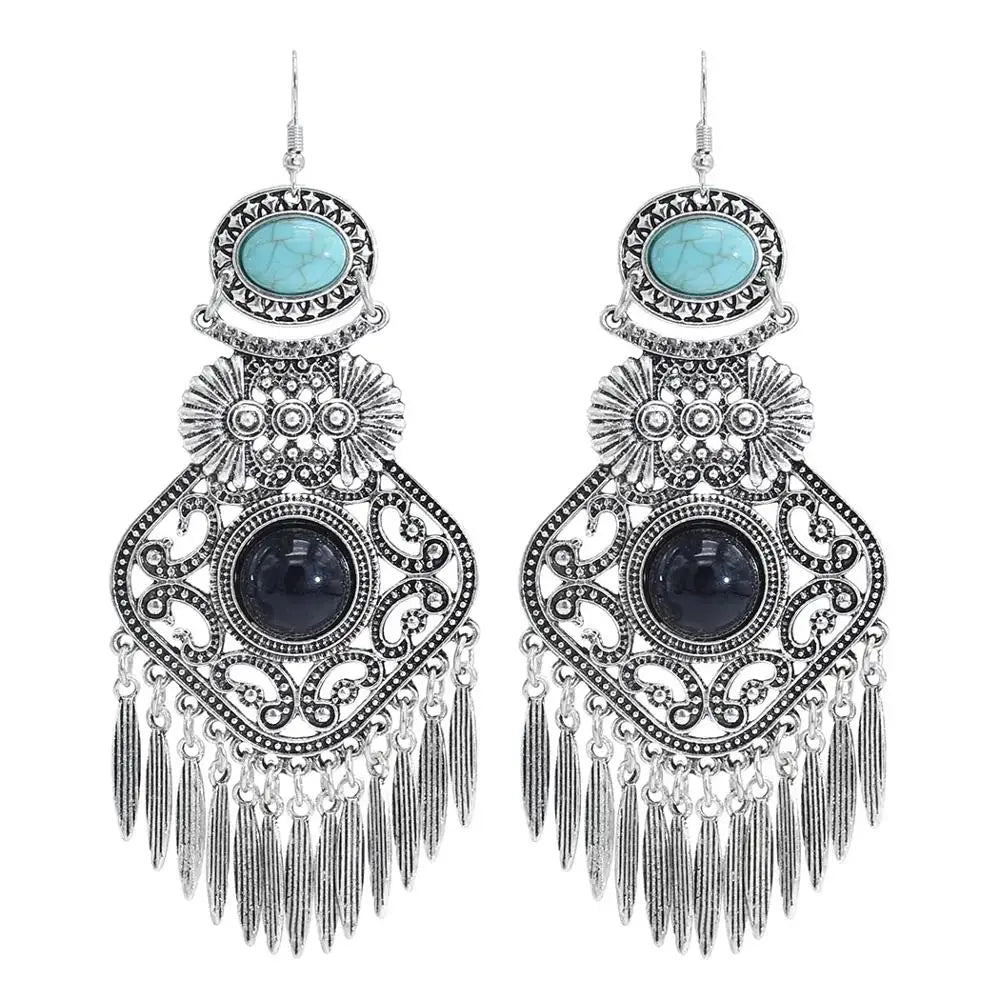 Silver Color Vintage Earrings