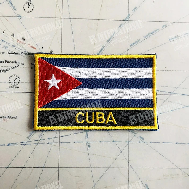 Cuban Flag Patches