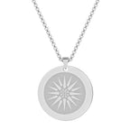 Engraved Star Pendant Necklace