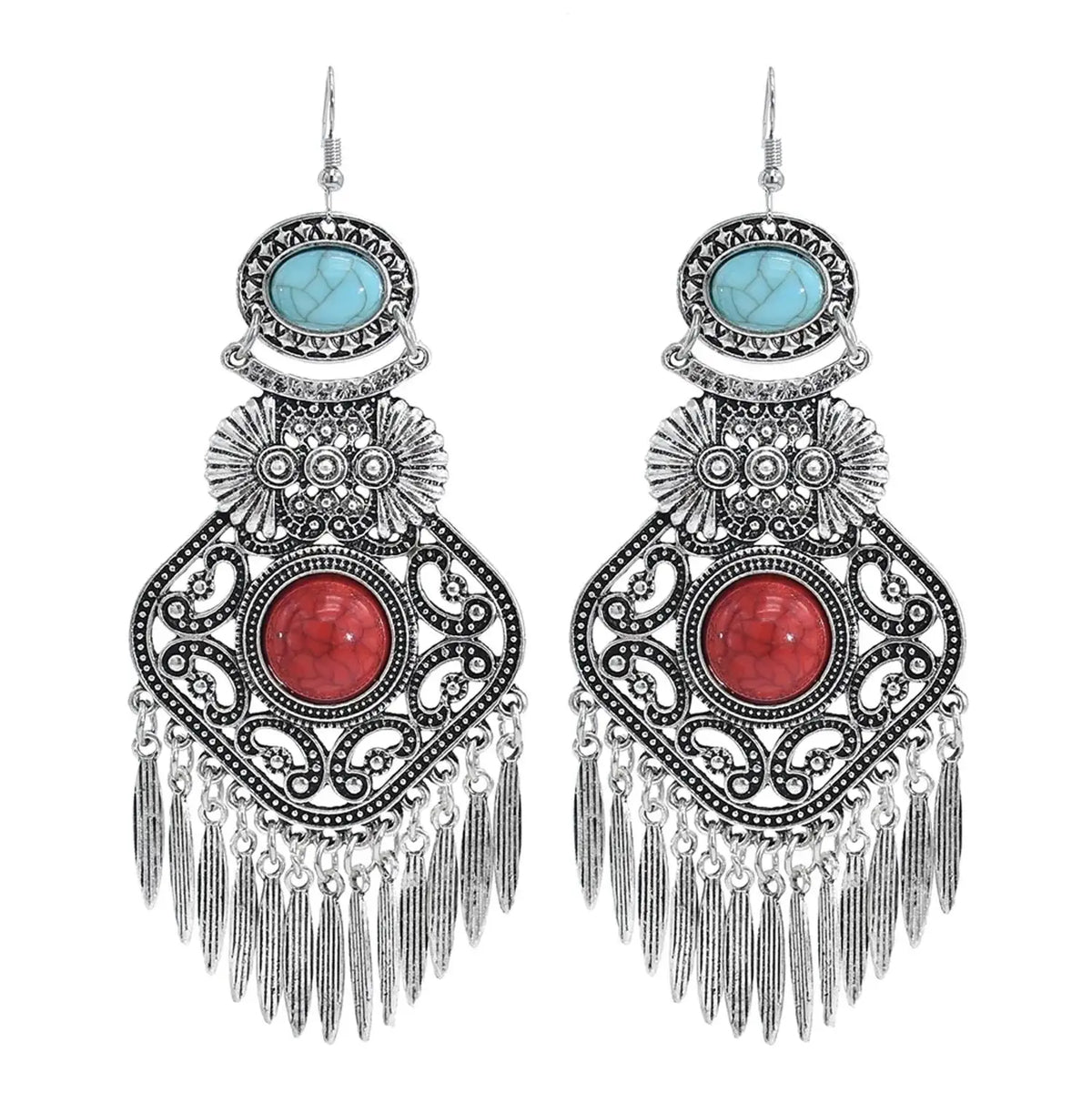 Silver Color Vintage Earrings