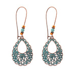 Vintage Bronze Arrow Alloy Dangle Earrings