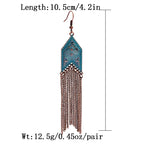 Vintage Bronze Arrow Alloy Dangle Earrings