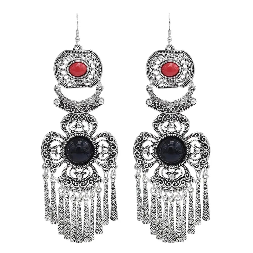 Silver Color Vintage Earrings