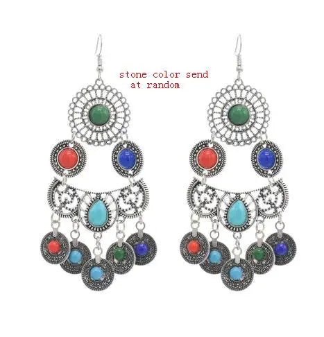 Silver Color Vintage Earrings