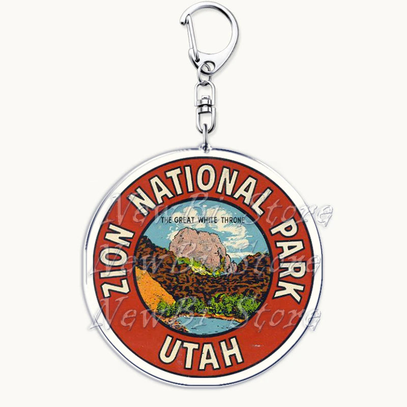 US Travel Keychain