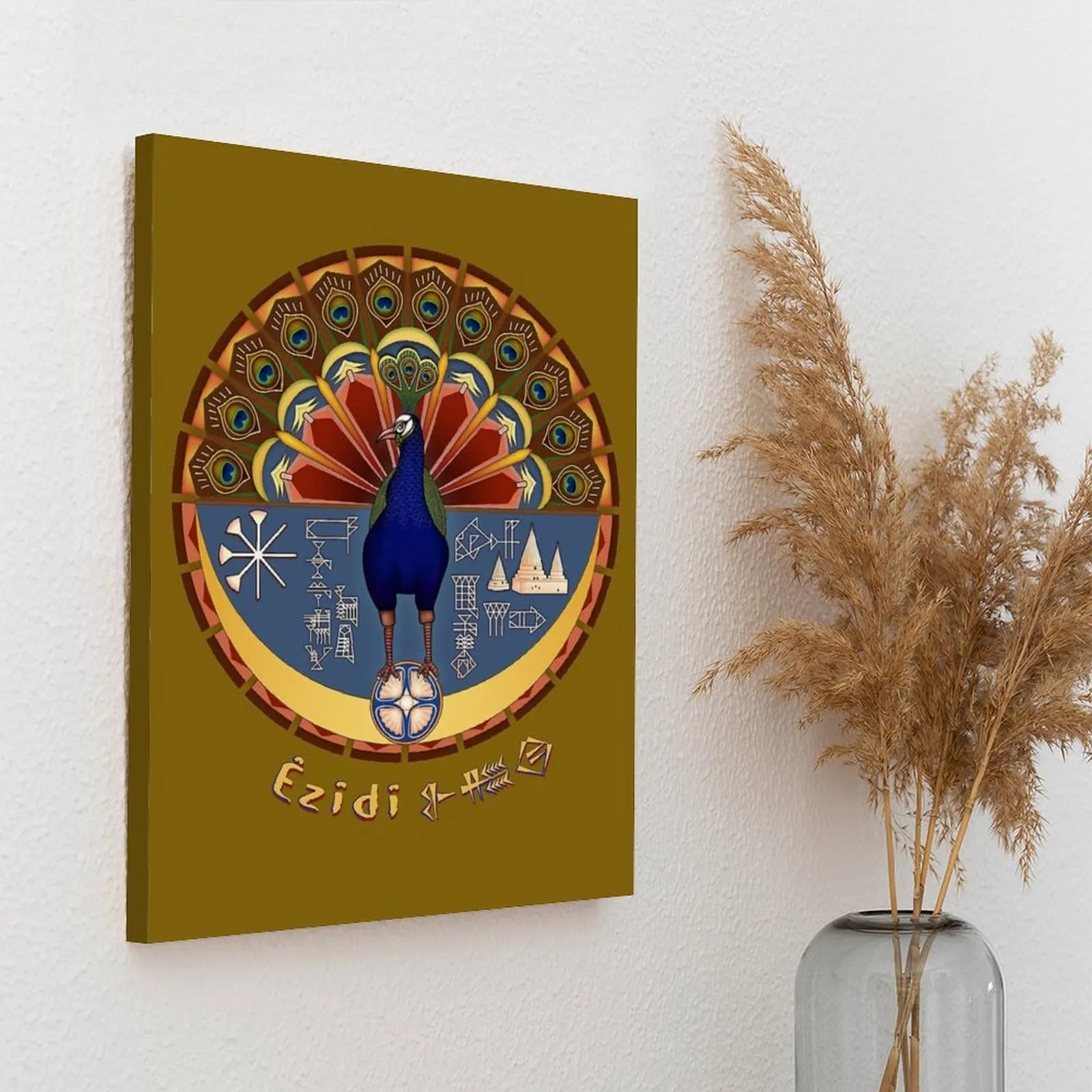 Yazidi Melek Taus Canvas Painting